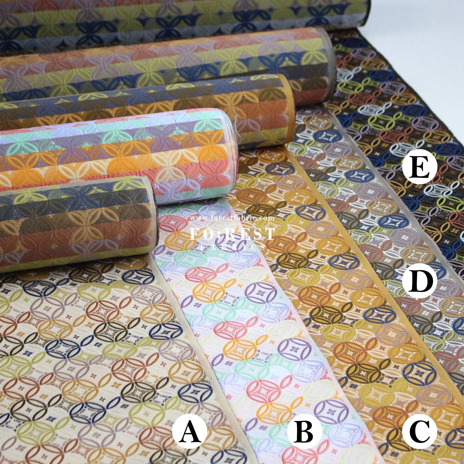 Gold Brocade - SHIPPO 七寶 KINRAN fabric - FO:REST Fabric 布恩堂Liberty fabrictana lawnjapanese fabricykk zipper