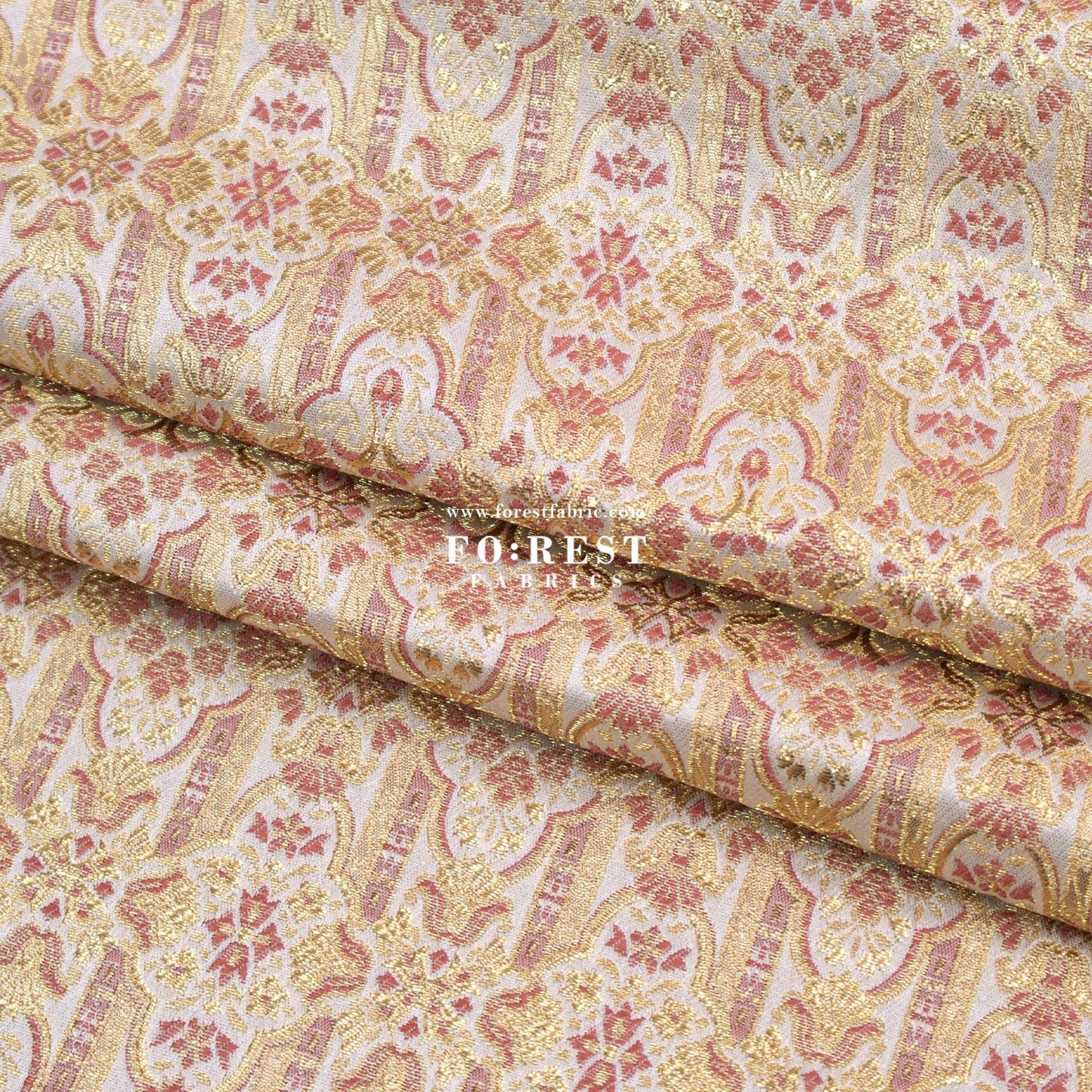 Gold Brocade - Soul of a King fabric - FO:REST Fabric 布恩堂Liberty fabrictana lawnjapanese fabricykk zipper