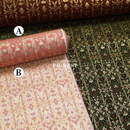 Gold Brocade - Soul of a King fabric - FO:REST Fabric 布恩堂Liberty fabrictana lawnjapanese fabricykk zipper