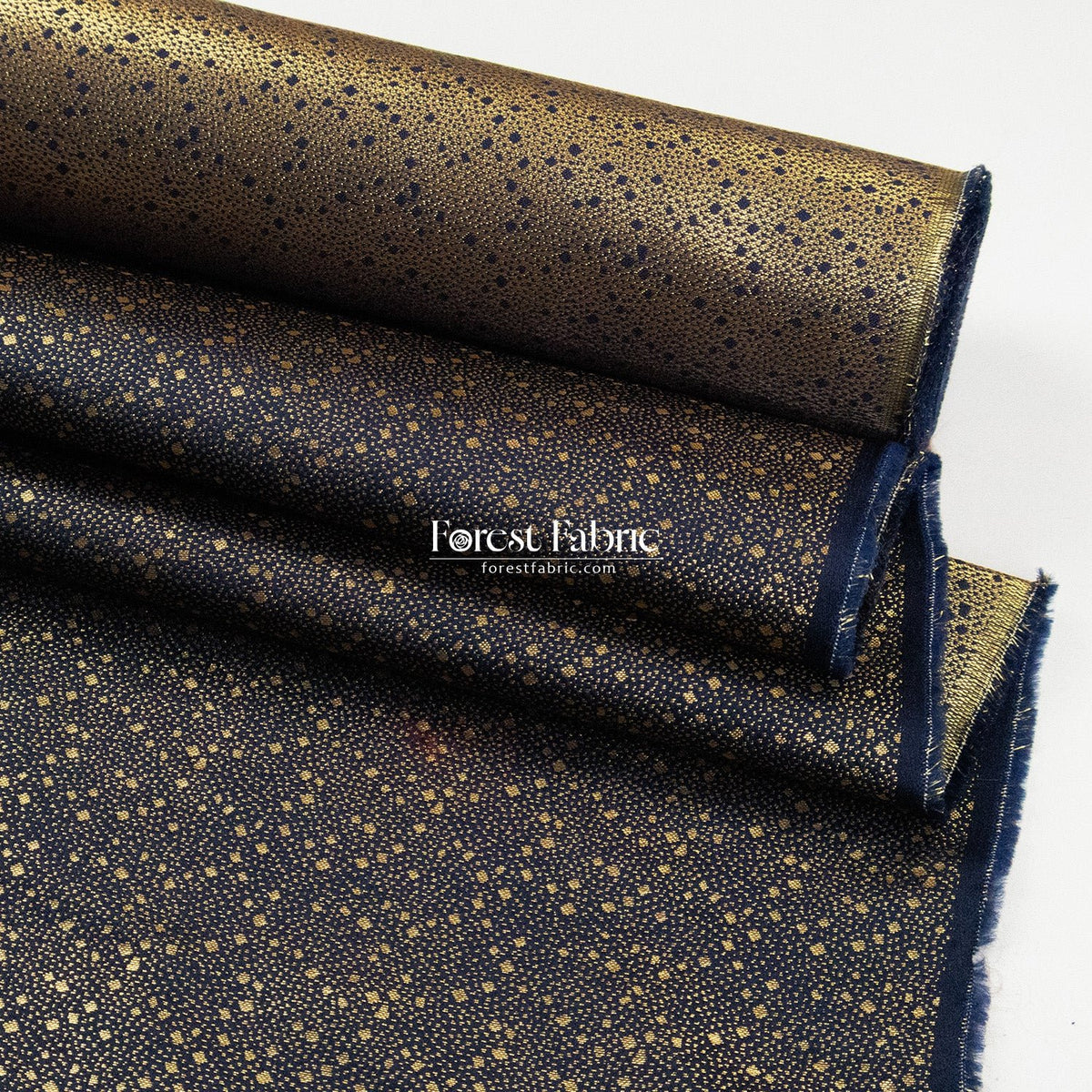 Gold Brocade - Stardust KINRAN fabric - FO:REST Fabric 布恩堂Liberty fabrictana lawnjapanese fabricykk zipper