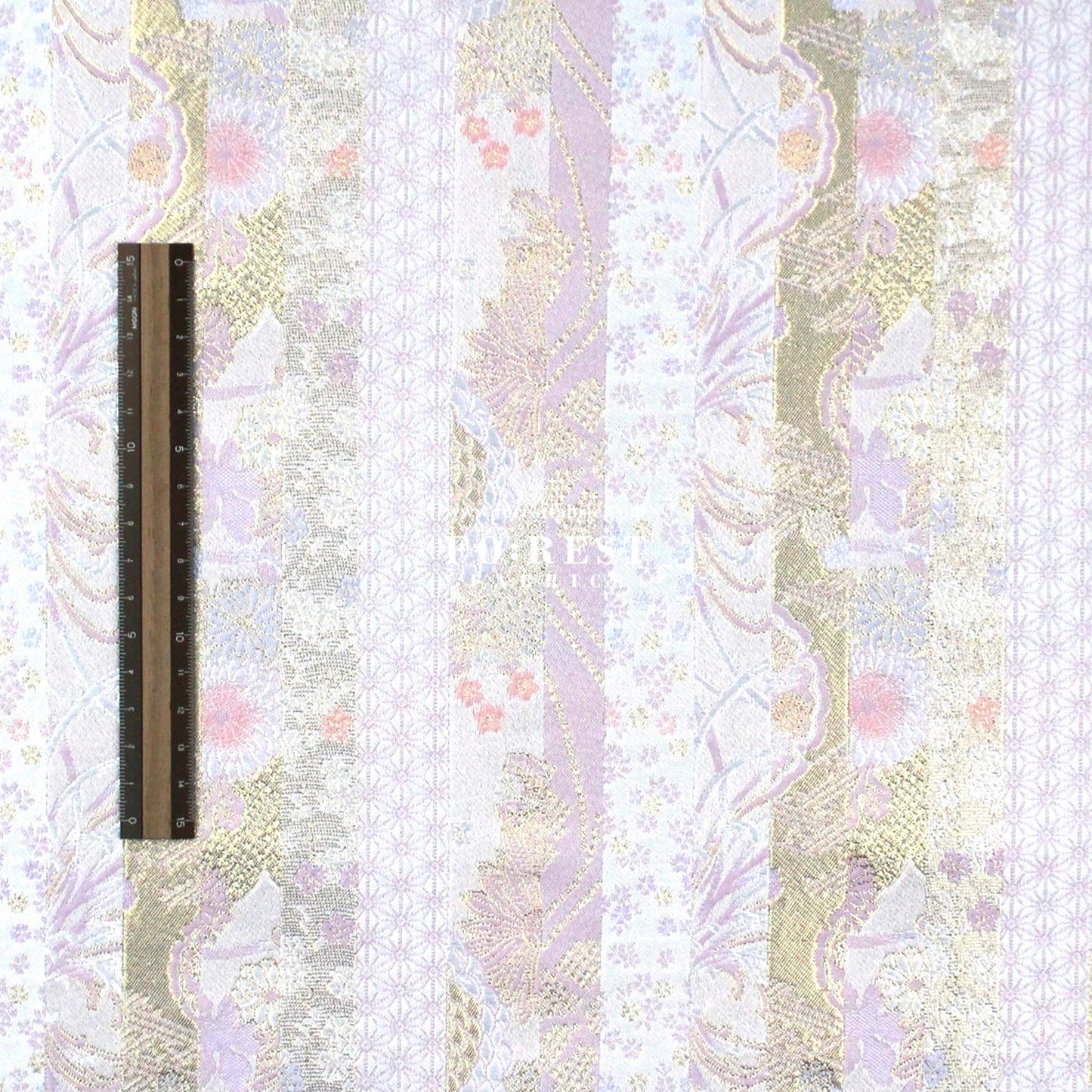 Gold Brocade - Sweet chrysanthemum flower fabric ICEPINK - FO:REST Fabric 布恩堂Liberty fabrictana lawnjapanese fabricykk zipper