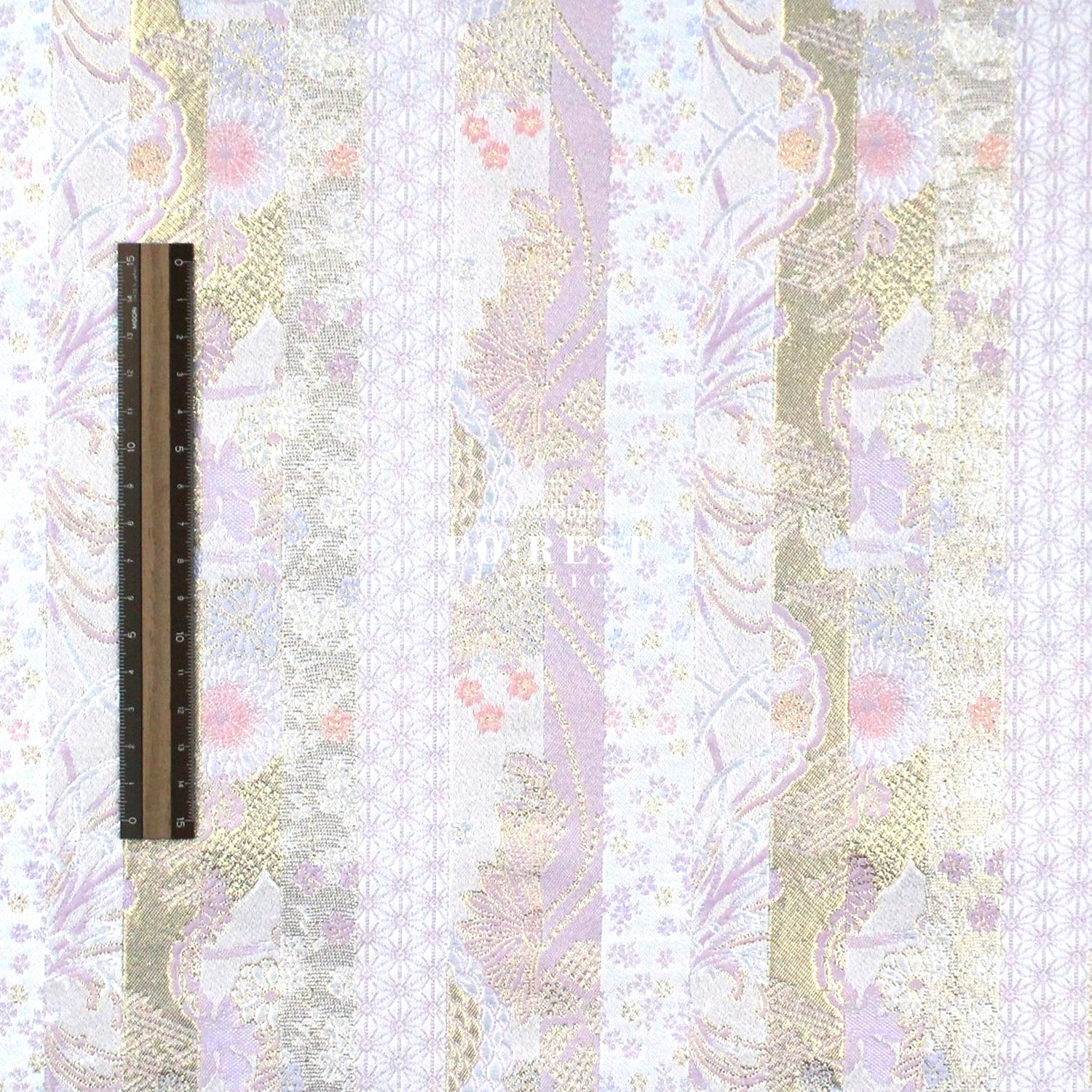 Gold Brocade - Sweet chrysanthemum flower fabric ICEPINK - FO:REST Fabric 布恩堂Liberty fabrictana lawnjapanese fabricykk zipper
