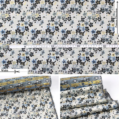 Gold Brocade - sweet Sakura fabric - FO:REST Fabric 布恩堂Liberty fabrictana lawnjapanese fabricykk zipper