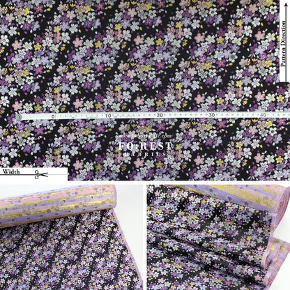Gold Brocade - sweet Sakura fabric - FO:REST Fabric 布恩堂Liberty fabrictana lawnjapanese fabricykk zipper