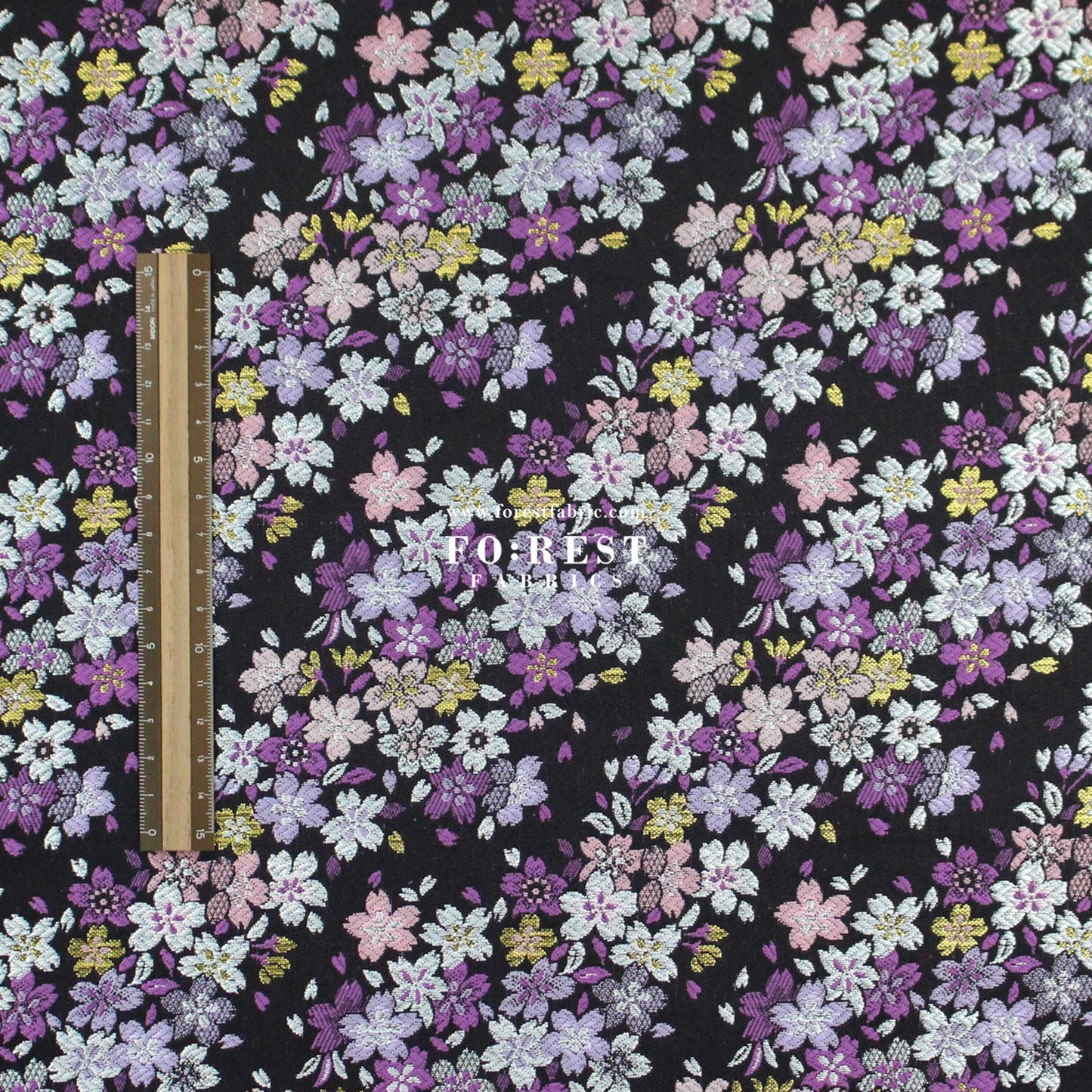 Gold Brocade - sweet Sakura fabric - FO:REST Fabric 布恩堂Liberty fabrictana lawnjapanese fabricykk zipper