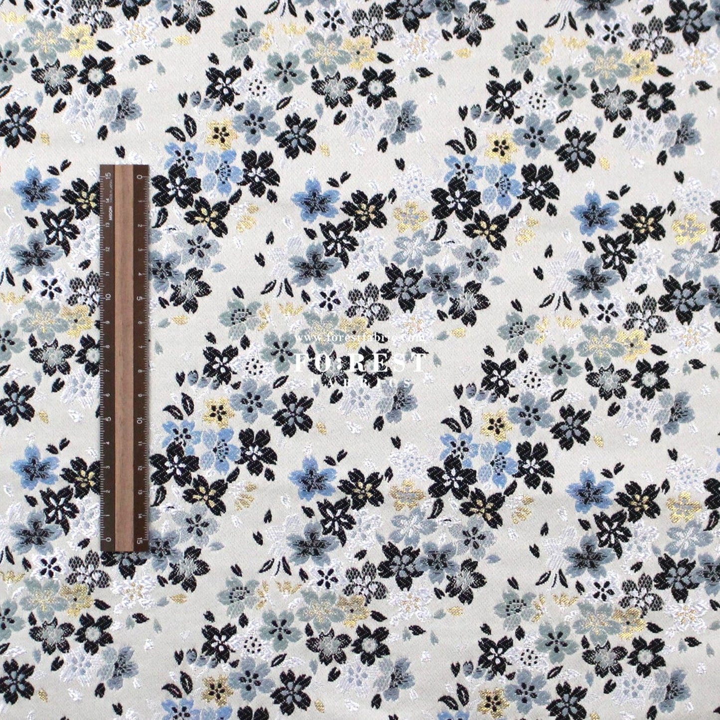 Gold Brocade - sweet Sakura fabric - FO:REST Fabric 布恩堂Liberty fabrictana lawnjapanese fabricykk zipper