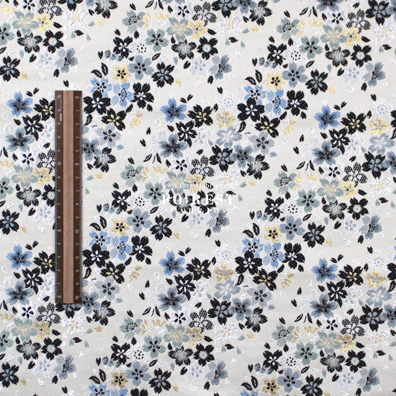 Gold Brocade - sweet Sakura fabric - FO:REST Fabric 布恩堂Liberty fabrictana lawnjapanese fabricykk zipper