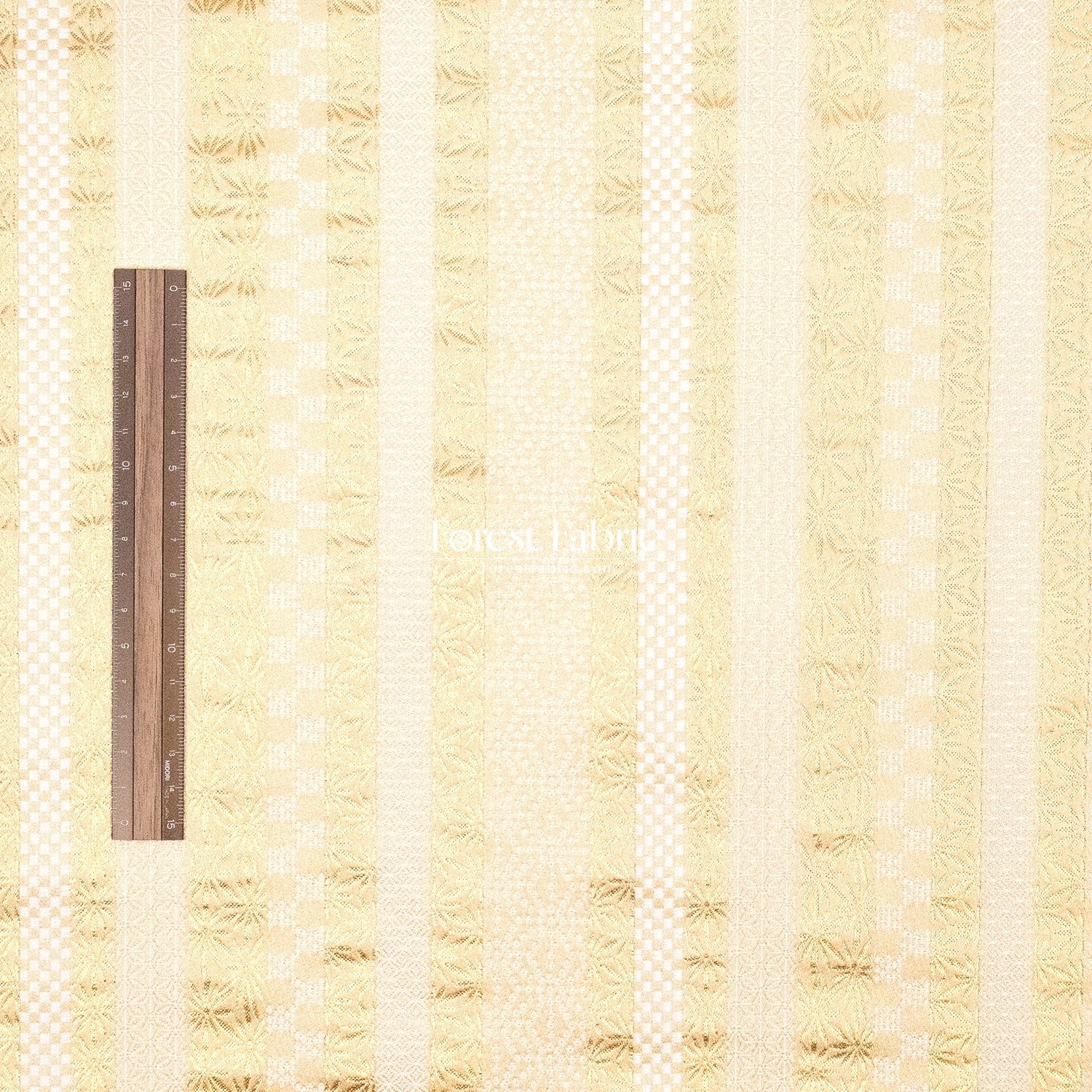 Gold Brocade - Tradition Strip fabric Navy Gold - FO:REST Fabric 布恩堂Liberty fabrictana lawnjapanese fabricykk zipper