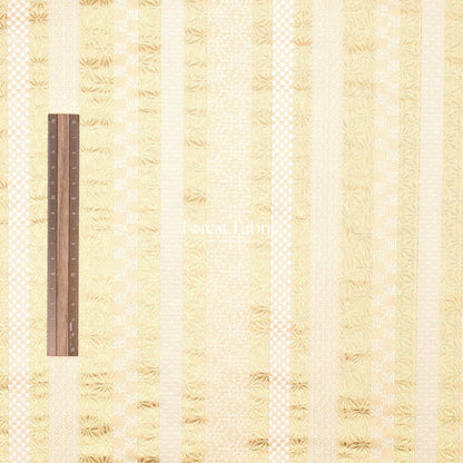 Gold Brocade - Tradition Strip fabric Navy Gold - FO:REST Fabric 布恩堂Liberty fabrictana lawnjapanese fabricykk zipper