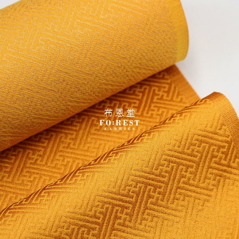 Gold Brocade - Traditional solid fabric - FO:REST Fabric 布恩堂Liberty fabrictana lawnjapanese fabricykk zipper