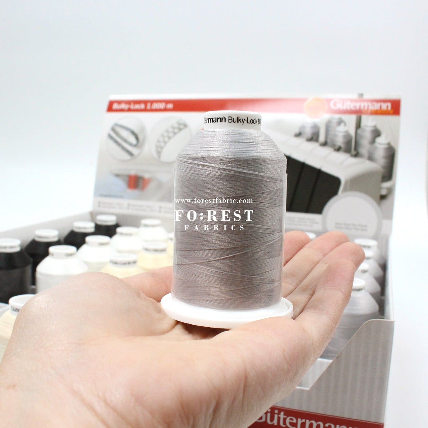 Gutermann Bulky - Lock 80 Thread 1000m彈性車縫線 - FO:REST Fabric 布恩堂Liberty fabrictana lawnjapanese fabricykk zipper