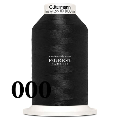 Gutermann Bulky - Lock 80 Thread 1000m彈性車縫線 - FO:REST Fabric 布恩堂Liberty fabrictana lawnjapanese fabricykk zipper