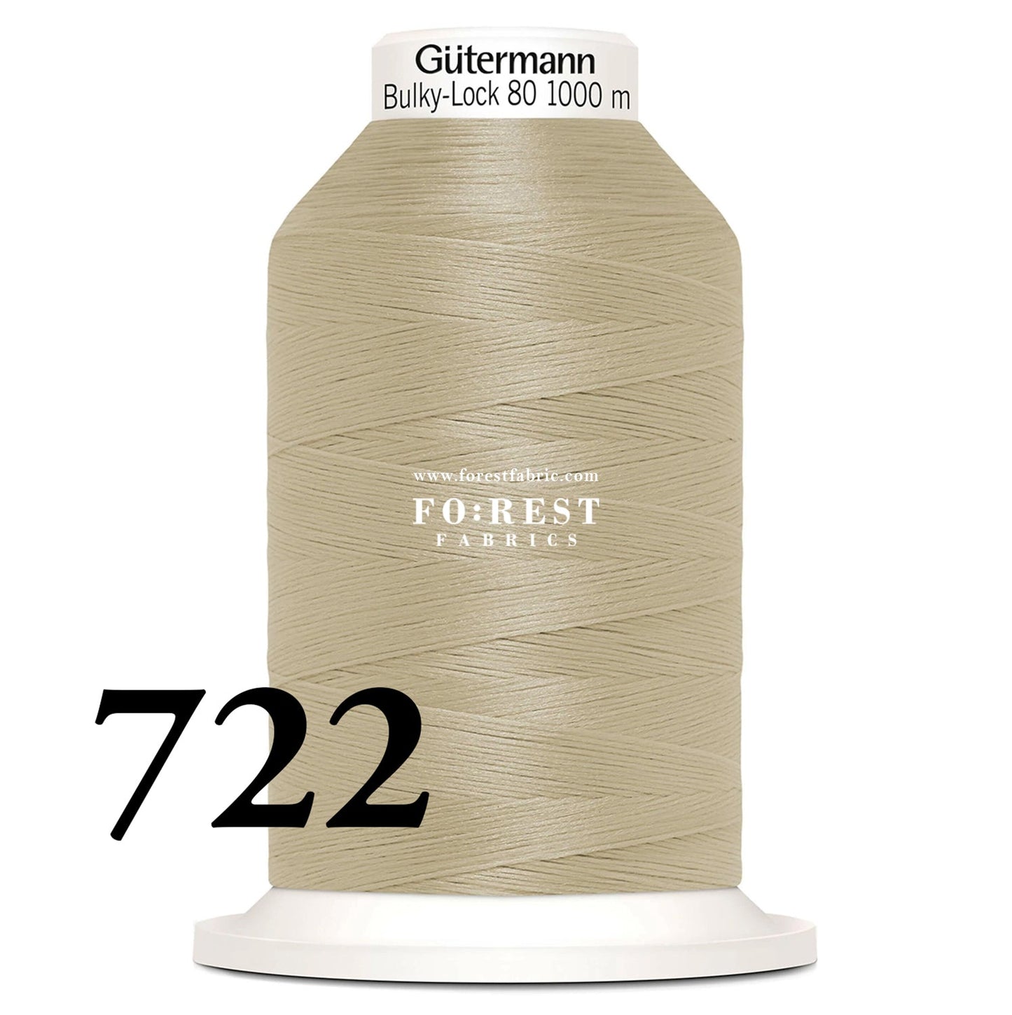 Gutermann Bulky - Lock 80 Thread 1000m彈性車縫線 - FO:REST Fabric 布恩堂Liberty fabrictana lawnjapanese fabricykk zipper