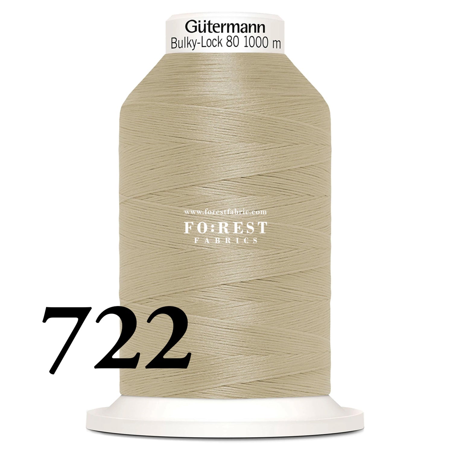 Gutermann Bulky - Lock 80 Thread 1000m彈性車縫線 - FO:REST Fabric 布恩堂Liberty fabrictana lawnjapanese fabricykk zipper