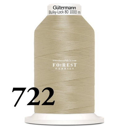 Gutermann Bulky - Lock 80 Thread 1000m彈性車縫線 - FO:REST Fabric 布恩堂Liberty fabrictana lawnjapanese fabricykk zipper