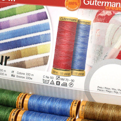 Gutermann cotton 100m Thread 緞染車縫線 - FO:REST Fabric 布恩堂Liberty fabrictana lawnjapanese fabricykk zipper