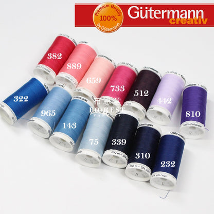 Gutermann Polyester Thread EF - 250m - FO:REST Fabric 布恩堂Liberty fabrictana lawnjapanese fabricykk zipper