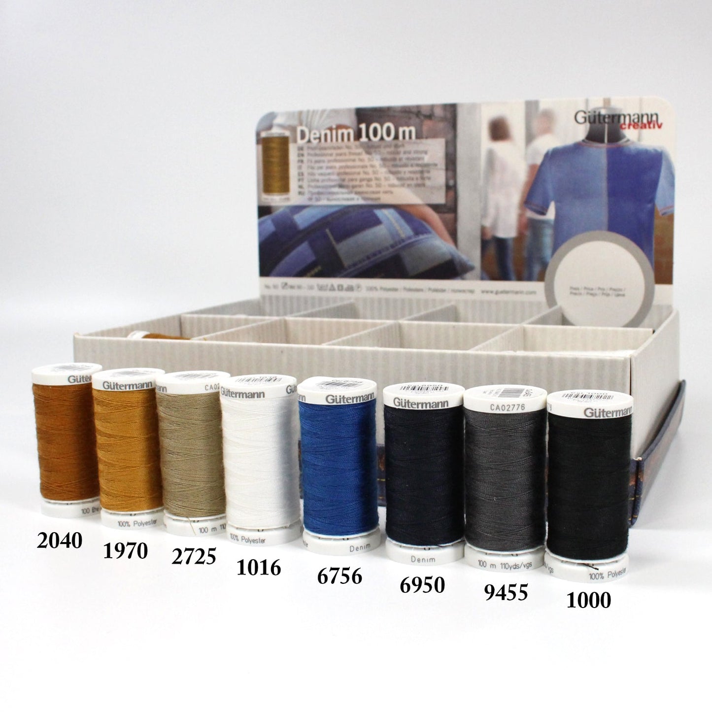 Gutermann Professional Jeans Thread 100m 牛仔車縫線 - FO:REST Fabric 布恩堂Liberty fabrictana lawnjapanese fabricykk zipper