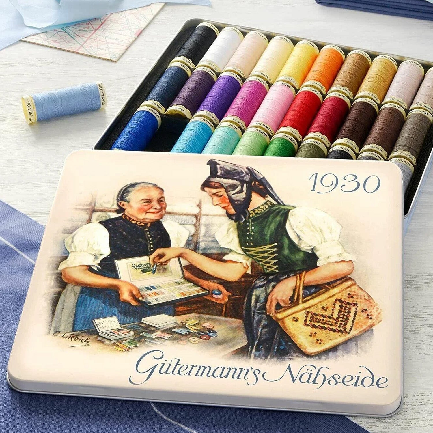 Gutermann Sew - all Thread set - FO:REST Fabric 布恩堂Liberty fabrictana lawnjapanese fabricykk zipper