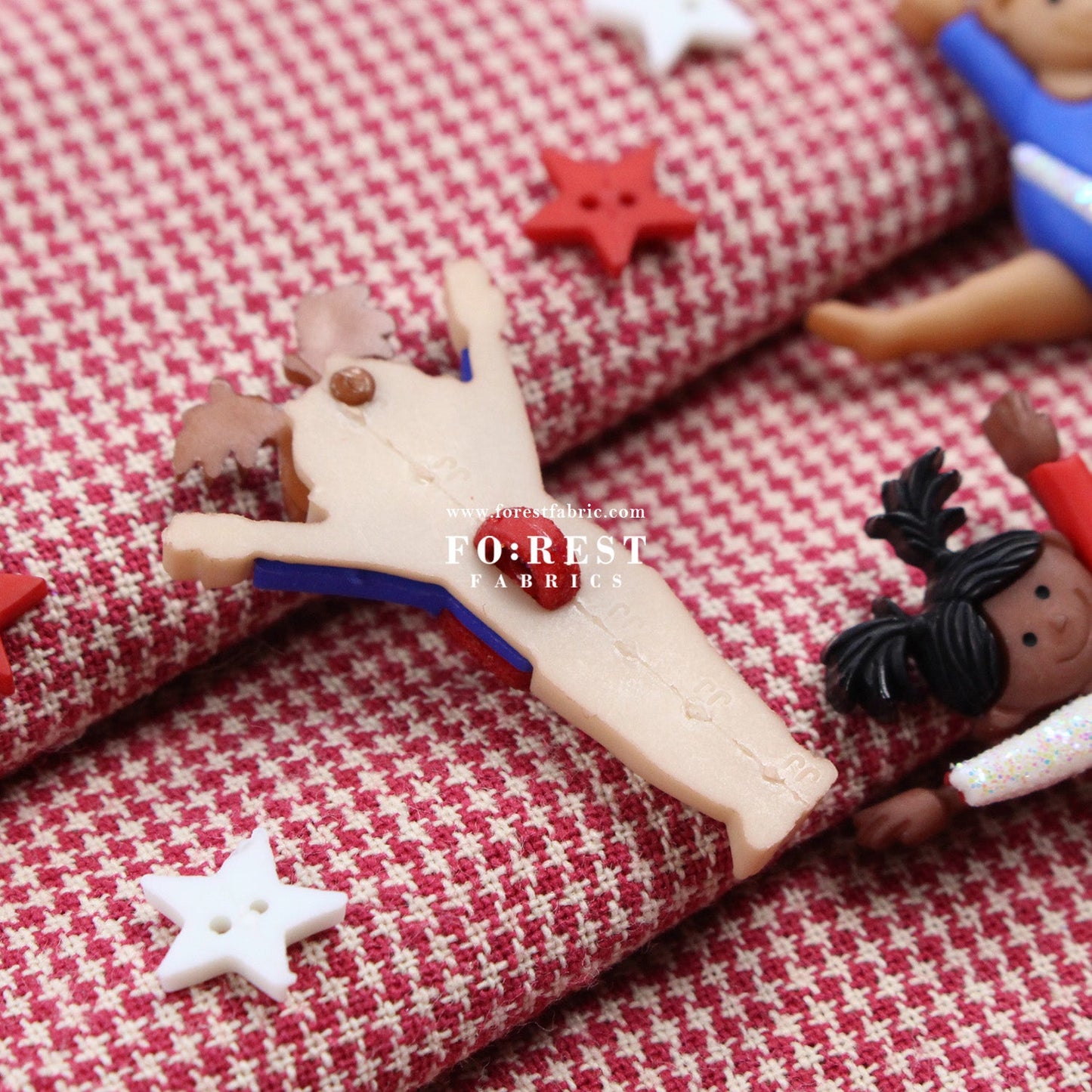 Gymnastics Button - FO:REST Fabric 布恩堂Liberty fabrictana lawnjapanese fabricykk zipper
