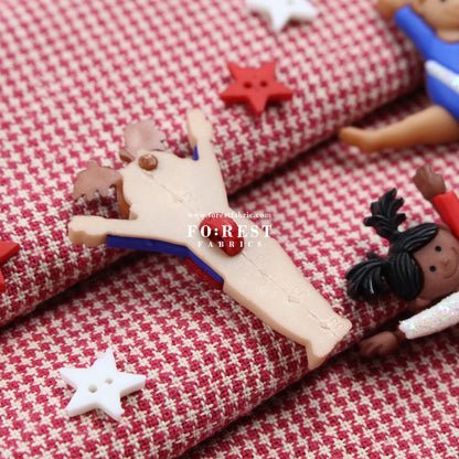 Gymnastics Button - FO:REST Fabric 布恩堂Liberty fabrictana lawnjapanese fabricykk zipper