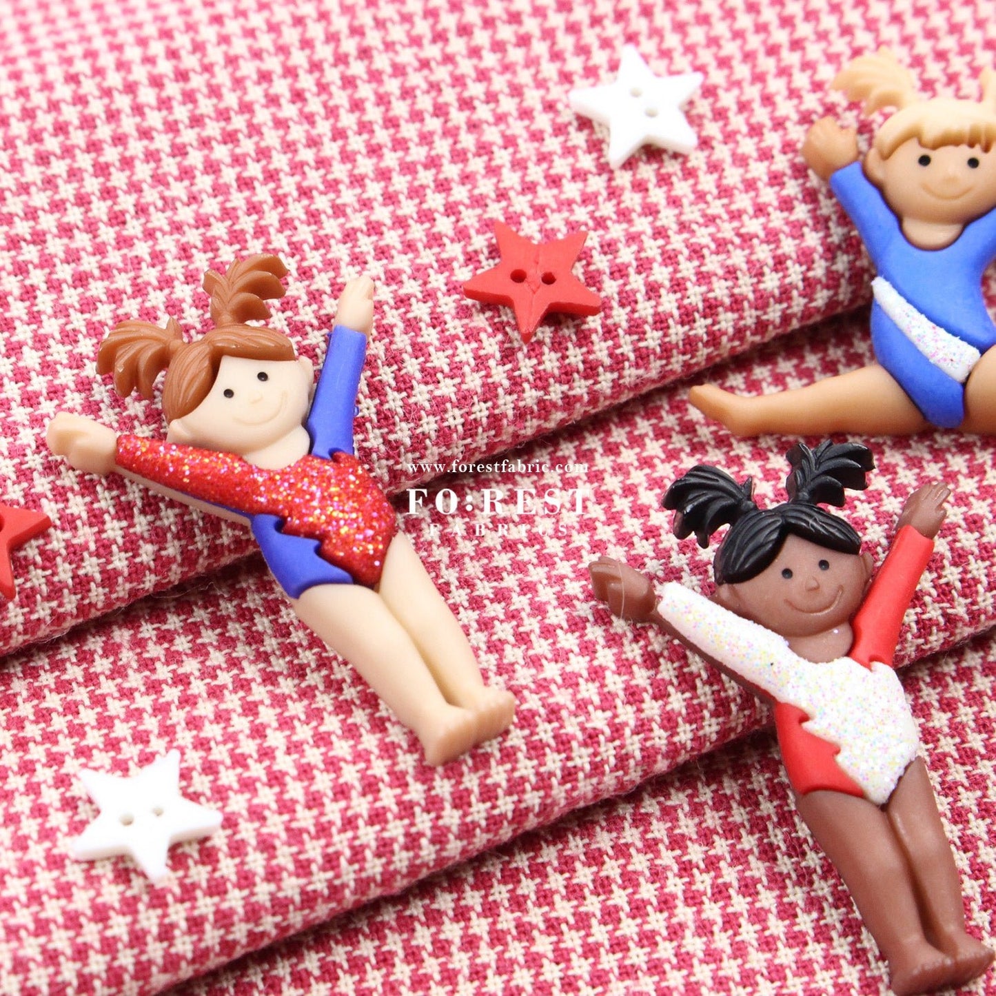 Gymnastics Button - FO:REST Fabric 布恩堂Liberty fabrictana lawnjapanese fabricykk zipper