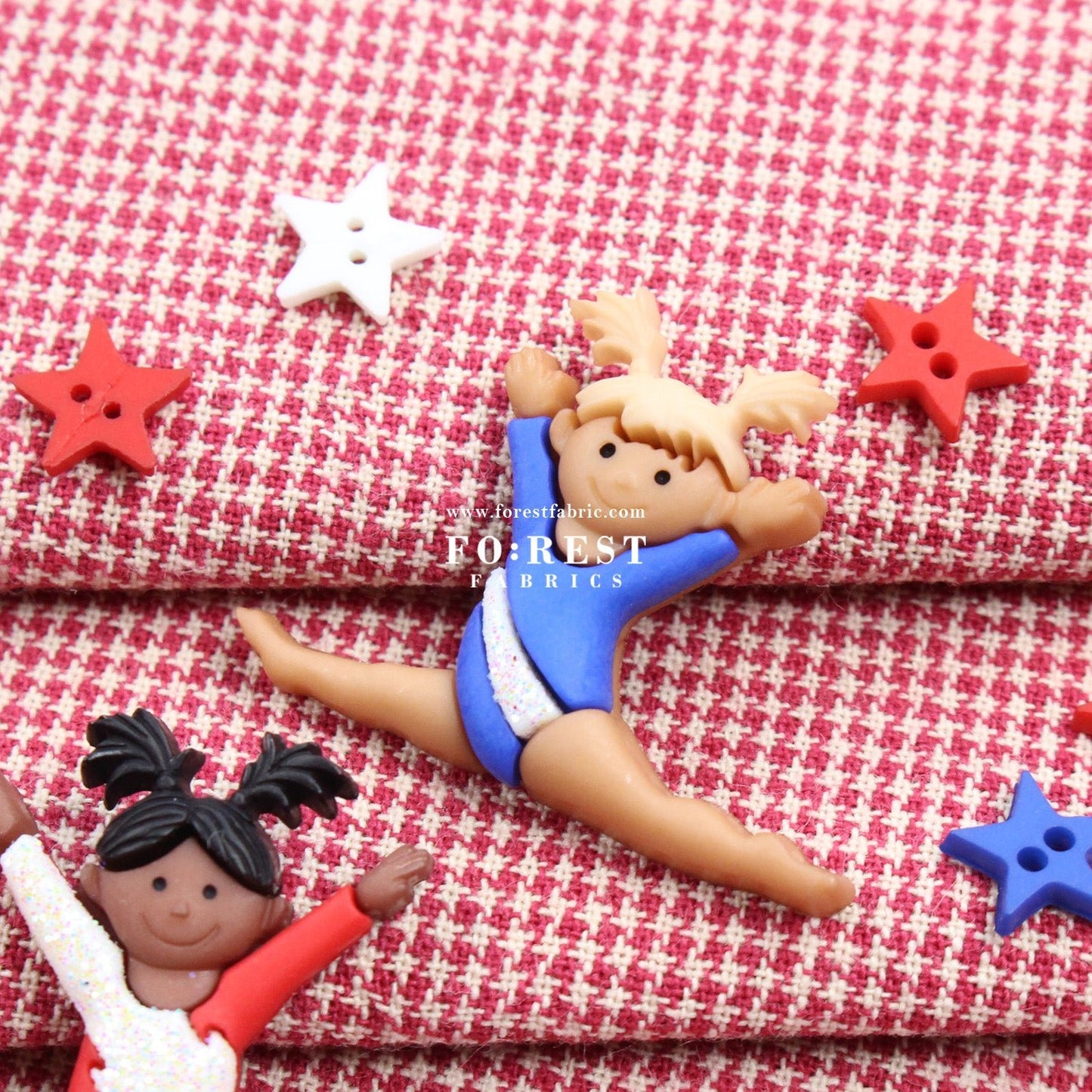 Gymnastics Button - FO:REST Fabric 布恩堂Liberty fabrictana lawnjapanese fabricykk zipper