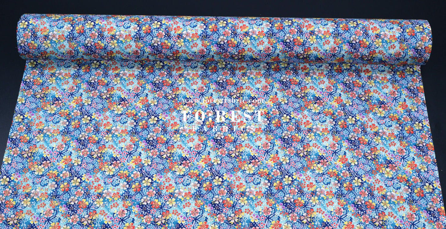 Ichikoshi crepe - Sakura fabric 1 - FO:REST Fabric 布恩堂Liberty fabrictana lawnjapanese fabricykk zipper