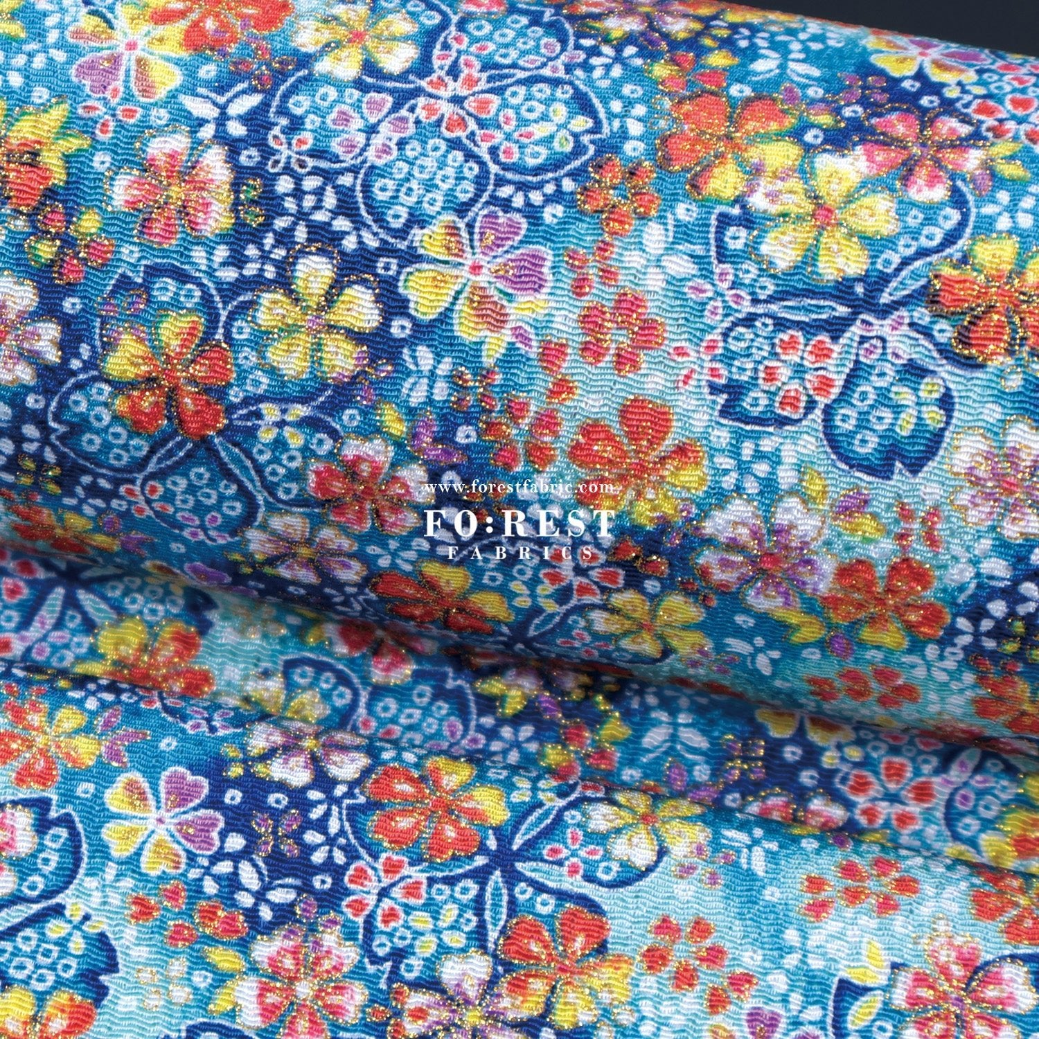 Ichikoshi crepe - Sakura fabric 1 - FO:REST Fabric 布恩堂Liberty fabrictana lawnjapanese fabricykk zipper