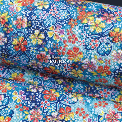 Ichikoshi crepe - Sakura fabric 1 - FO:REST Fabric 布恩堂Liberty fabrictana lawnjapanese fabricykk zipper