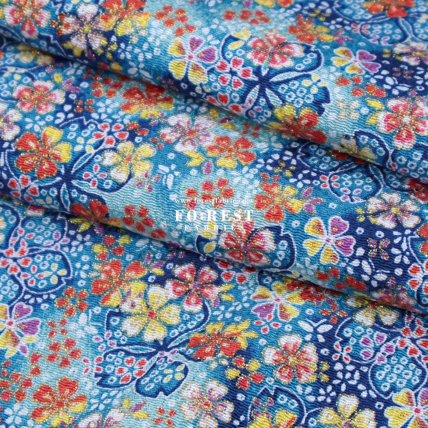 Ichikoshi crepe - Sakura fabric 1 - FO:REST Fabric 布恩堂Liberty fabrictana lawnjapanese fabricykk zipper
