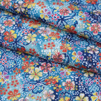 Ichikoshi crepe - Sakura fabric 1 - FO:REST Fabric 布恩堂Liberty fabrictana lawnjapanese fabricykk zipper
