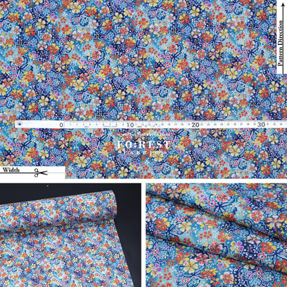 Ichikoshi crepe - Sakura fabric 1 - FO:REST Fabric 布恩堂Liberty fabrictana lawnjapanese fabricykk zipper