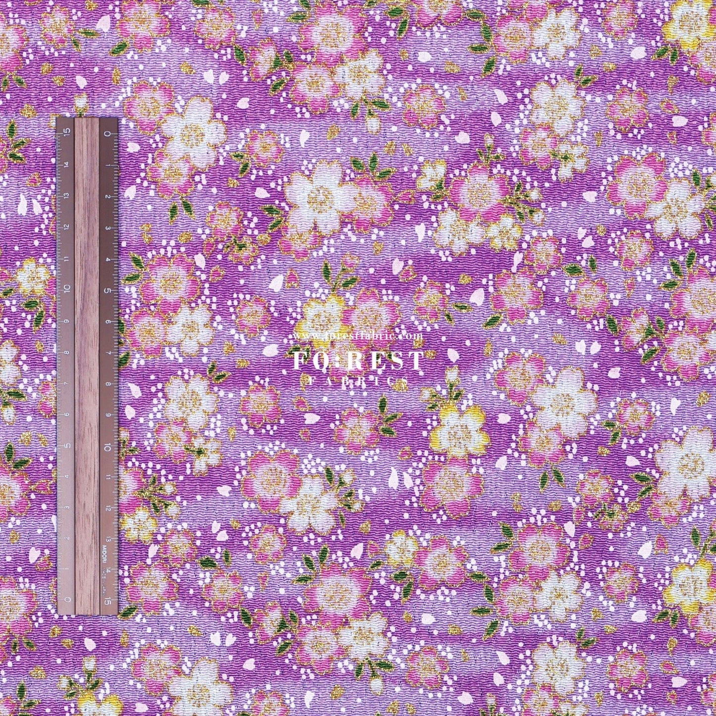 Ichikoshi crepe - Sakura fabric 2 - FO:REST Fabric 布恩堂Liberty fabrictana lawnjapanese fabricykk zipper