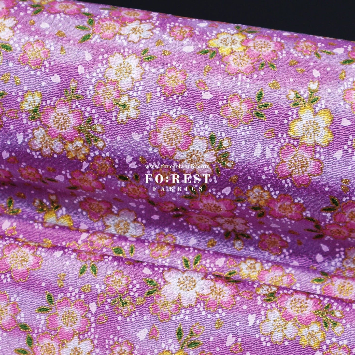 Ichikoshi crepe - Sakura fabric 2 - FO:REST Fabric 布恩堂Liberty fabrictana lawnjapanese fabricykk zipper