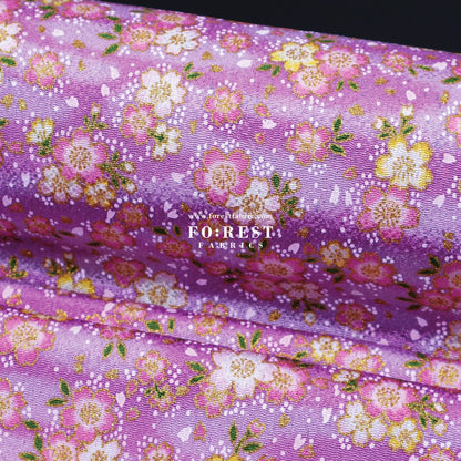Ichikoshi crepe - Sakura fabric 2 - FO:REST Fabric 布恩堂Liberty fabrictana lawnjapanese fabricykk zipper