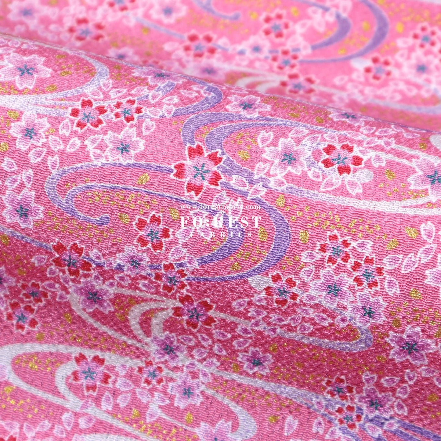 Ichikoshi crepe - Sakura fabric 4 - FO:REST Fabric 布恩堂Liberty fabrictana lawnjapanese fabricykk zipper