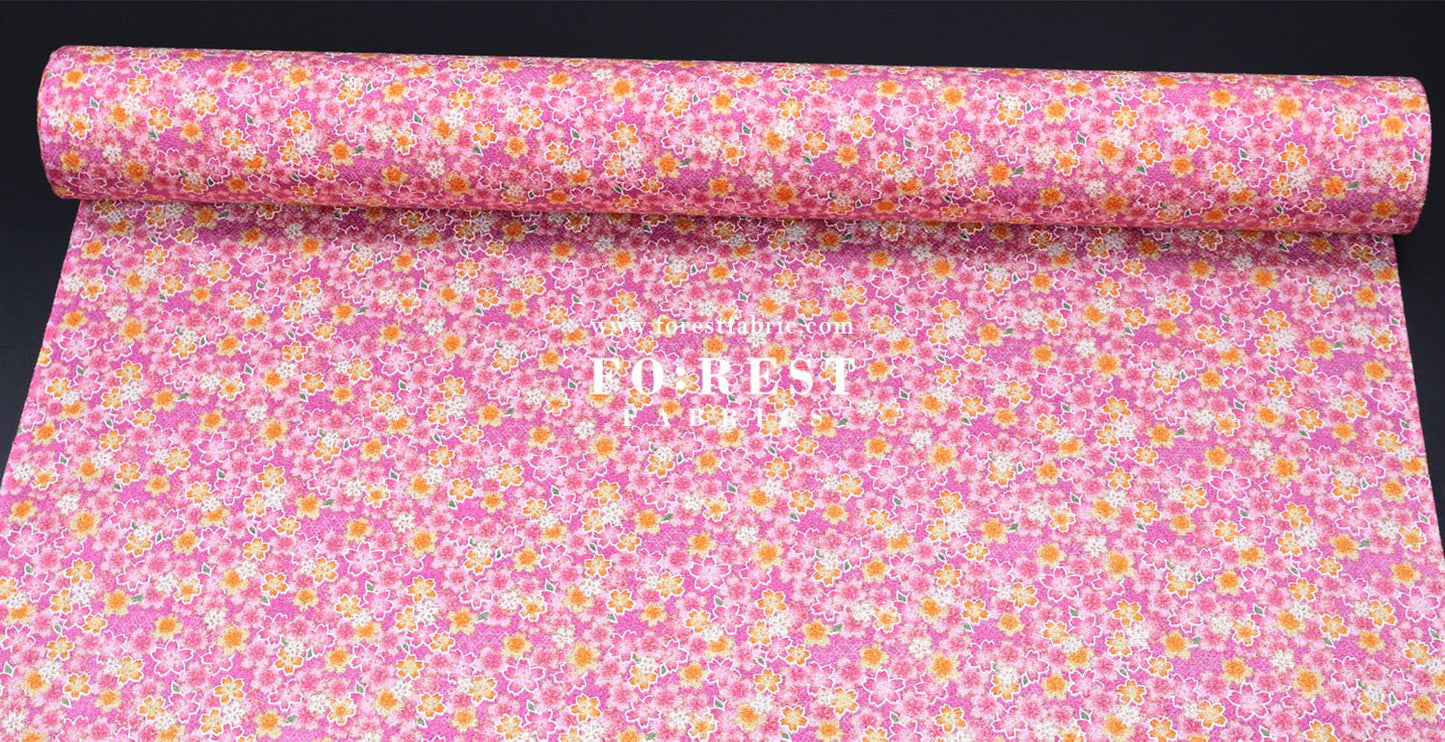 Ichikoshi crepe - Sakura fabric 5 - FO:REST Fabric 布恩堂Liberty fabrictana lawnjapanese fabricykk zipper