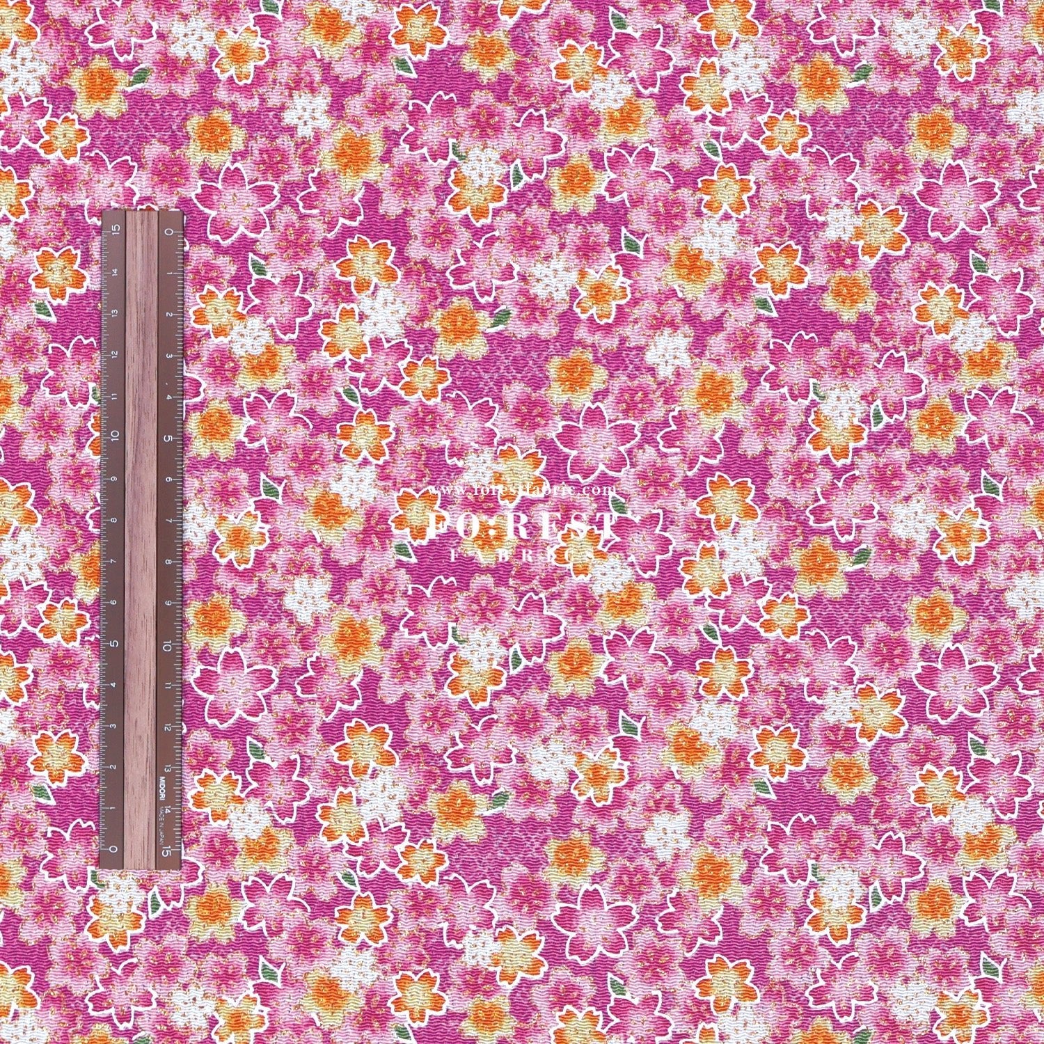Ichikoshi crepe - Sakura fabric 5 - FO:REST Fabric 布恩堂Liberty fabrictana lawnjapanese fabricykk zipper
