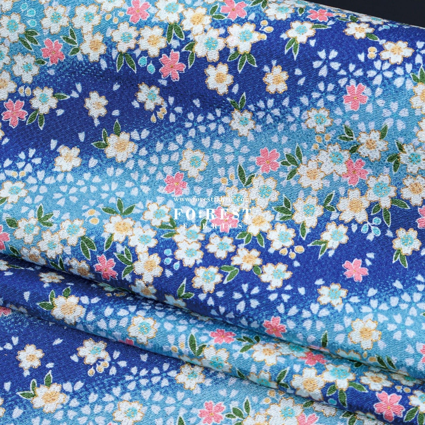 Ichikoshi crepe - Sakura fabric 6 - FO:REST Fabric 布恩堂Liberty fabrictana lawnjapanese fabricykk zipper