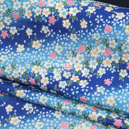 Ichikoshi crepe - Sakura fabric 6 - FO:REST Fabric 布恩堂Liberty fabrictana lawnjapanese fabricykk zipper