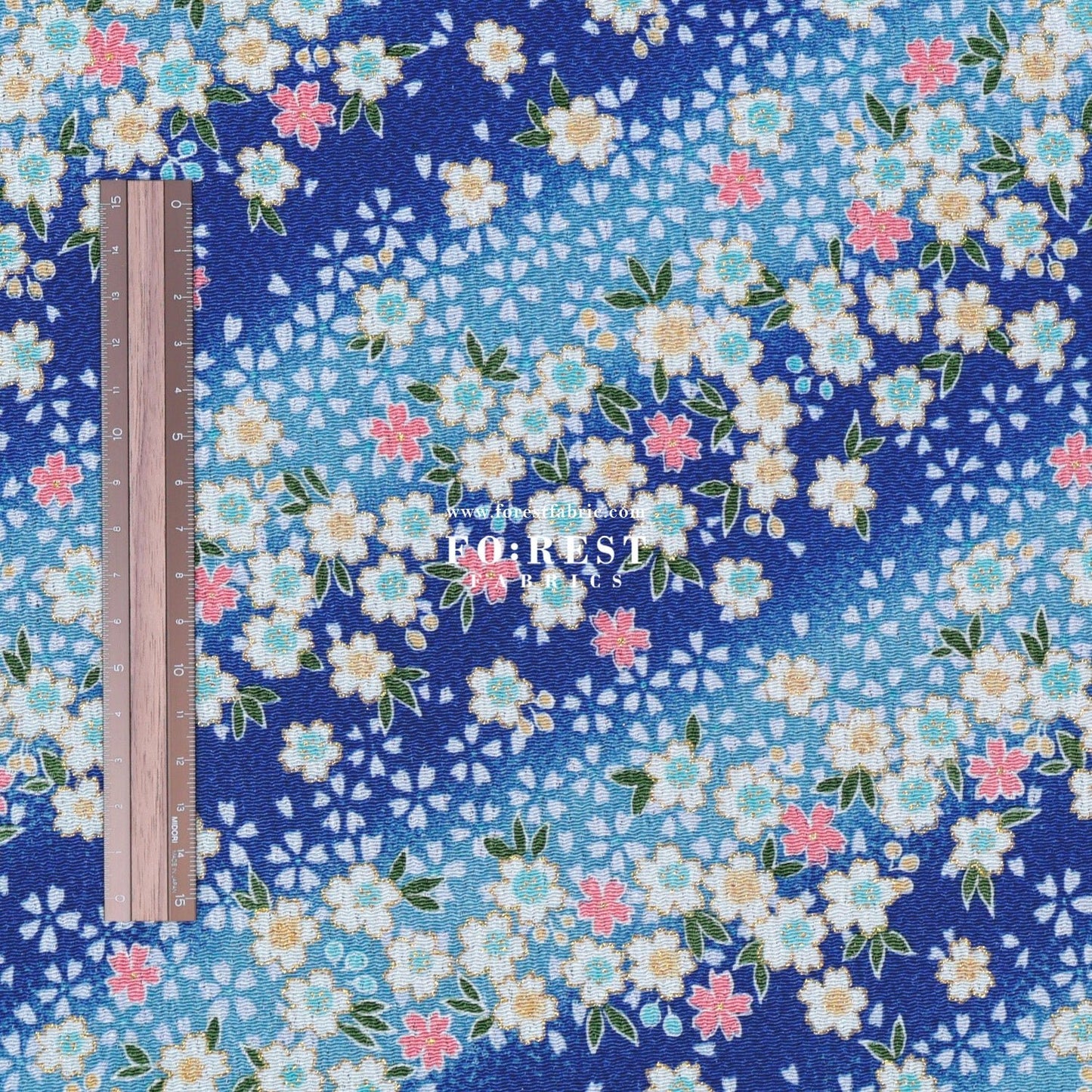 Ichikoshi crepe - Sakura fabric 6 - FO:REST Fabric 布恩堂Liberty fabrictana lawnjapanese fabricykk zipper