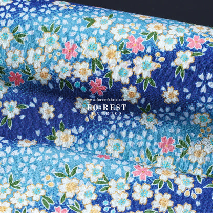 Ichikoshi crepe - Sakura fabric 6 - FO:REST Fabric 布恩堂Liberty fabrictana lawnjapanese fabricykk zipper