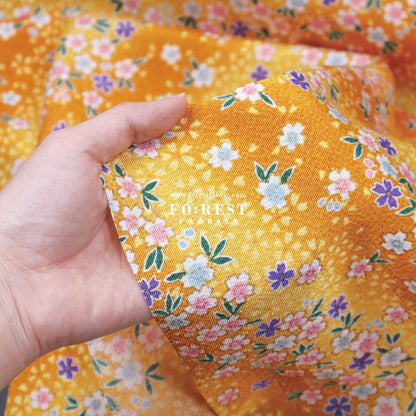 Ichikoshi crepe - Sakura fabric 7 - FO:REST Fabric 布恩堂Liberty fabrictana lawnjapanese fabricykk zipper