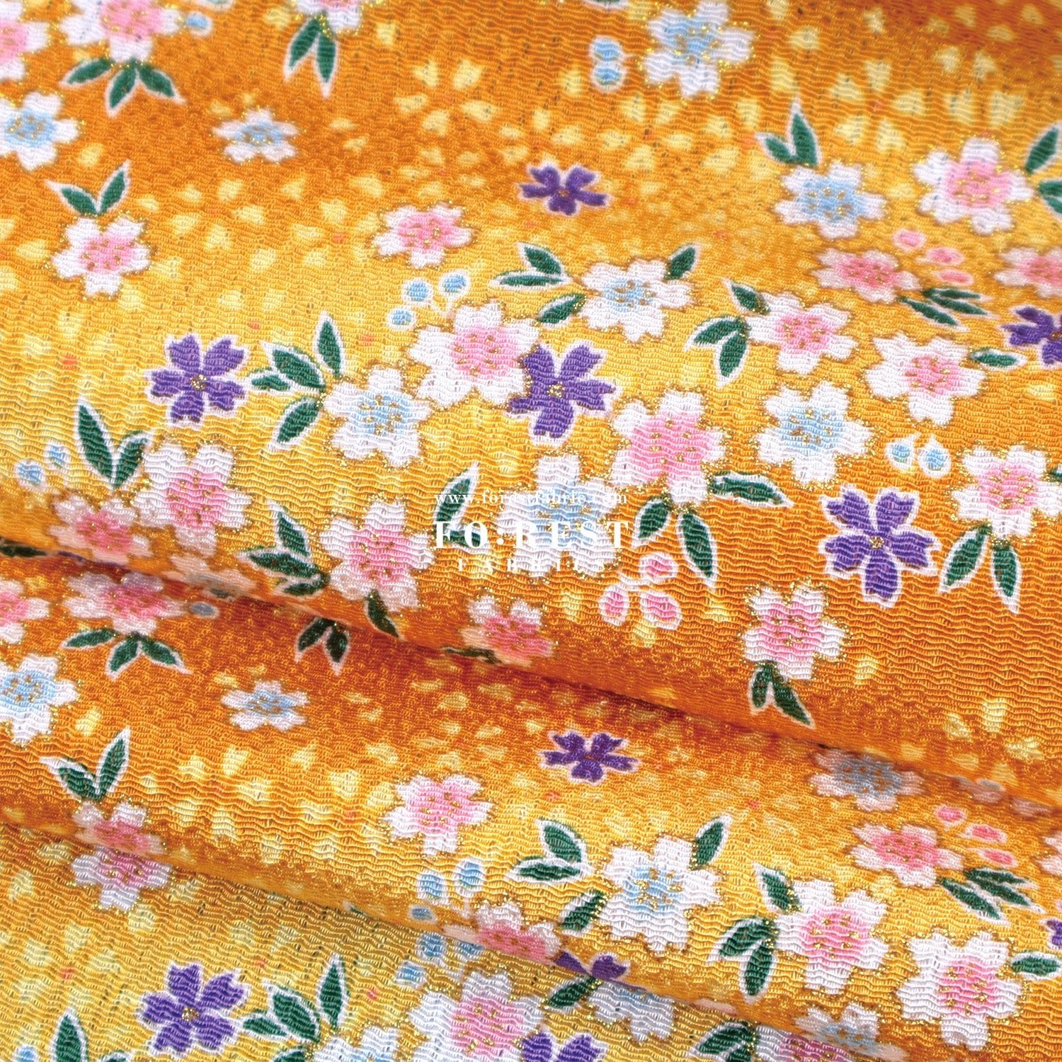 Ichikoshi crepe - Sakura fabric 7 - FO:REST Fabric 布恩堂Liberty fabrictana lawnjapanese fabricykk zipper