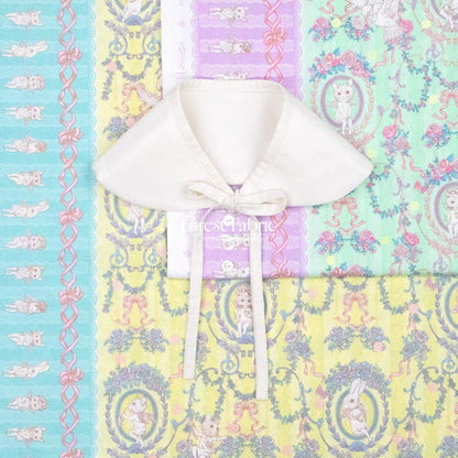 JoliFleur - cotton - Festoon EVERGREEN fabric - FO:REST Fabric 布恩堂Liberty fabrictana lawnjapanese fabricykk zipper
