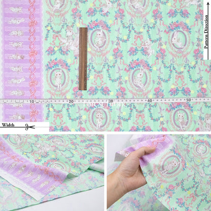 JoliFleur - cotton - Festoon EVERGREEN fabric - FO:REST Fabric 布恩堂Liberty fabrictana lawnjapanese fabricykk zipper