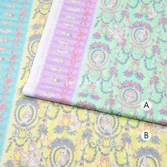 JoliFleur - cotton - Festoon EVERGREEN fabric - FO:REST Fabric 布恩堂Liberty fabrictana lawnjapanese fabricykk zipper