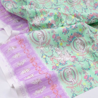 JoliFleur - cotton - Festoon EVERGREEN fabric - FO:REST Fabric 布恩堂Liberty fabrictana lawnjapanese fabricykk zipper