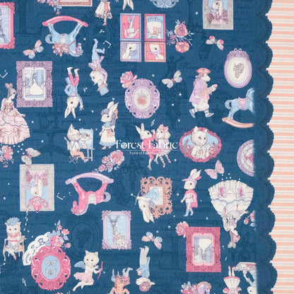 JoliFleur - cotton - TeaParty AQUABLUE fabric - FO:REST Fabric 布恩堂Liberty fabrictana lawnjapanese fabricykk zipper